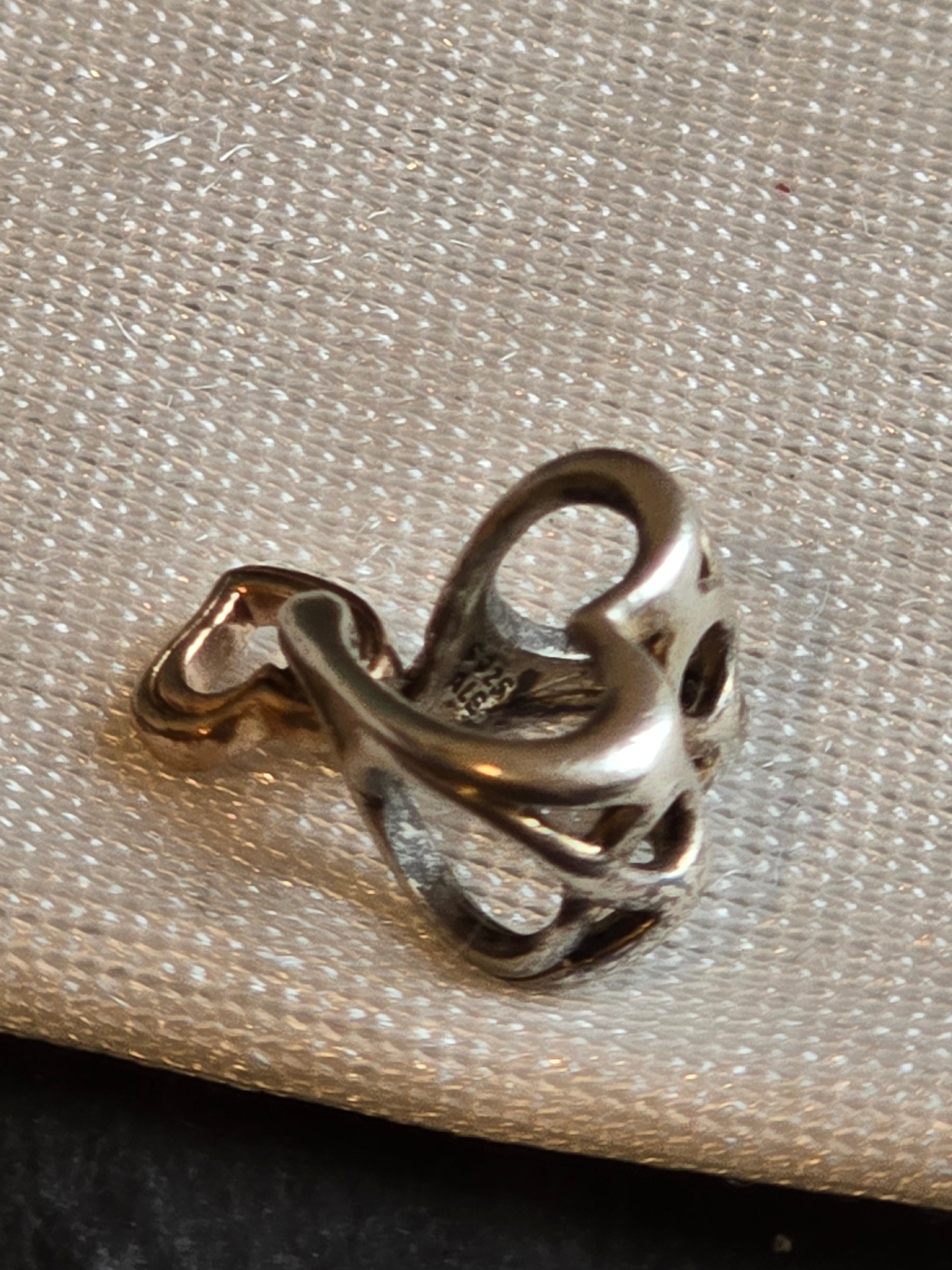 Preloved Genuine Pandora Family Is love Heart Charm Sterling Silver