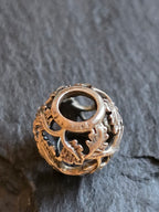 Genuine Pandora Openwork Autumn Leaf Sterling Silver Charm Ale 925