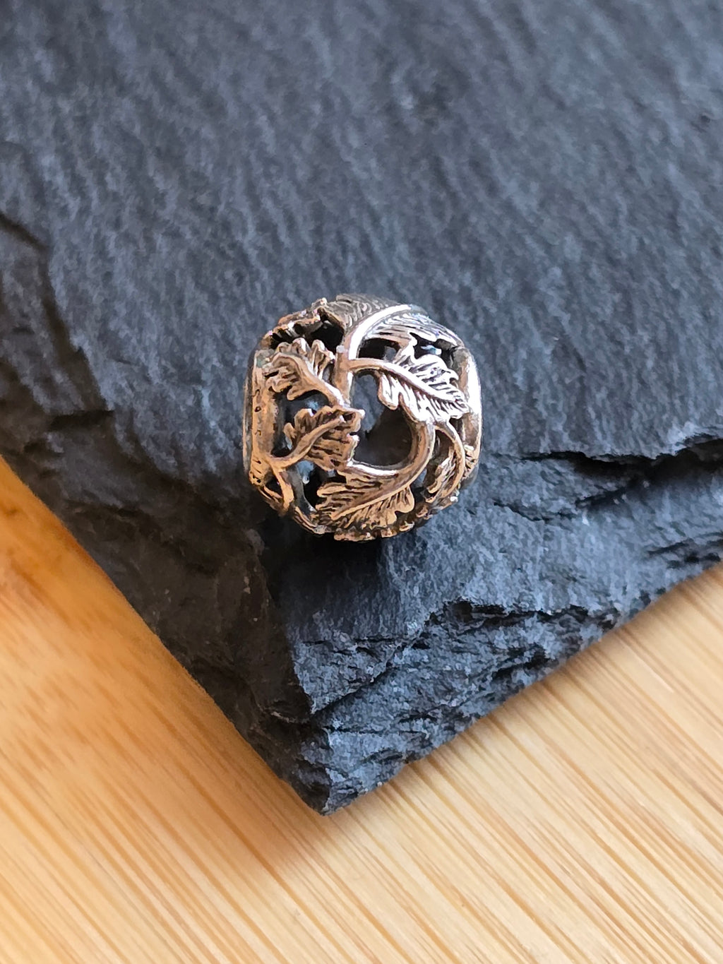Genuine Pandora Openwork Autumn Leaf Sterling Silver Charm Ale 925