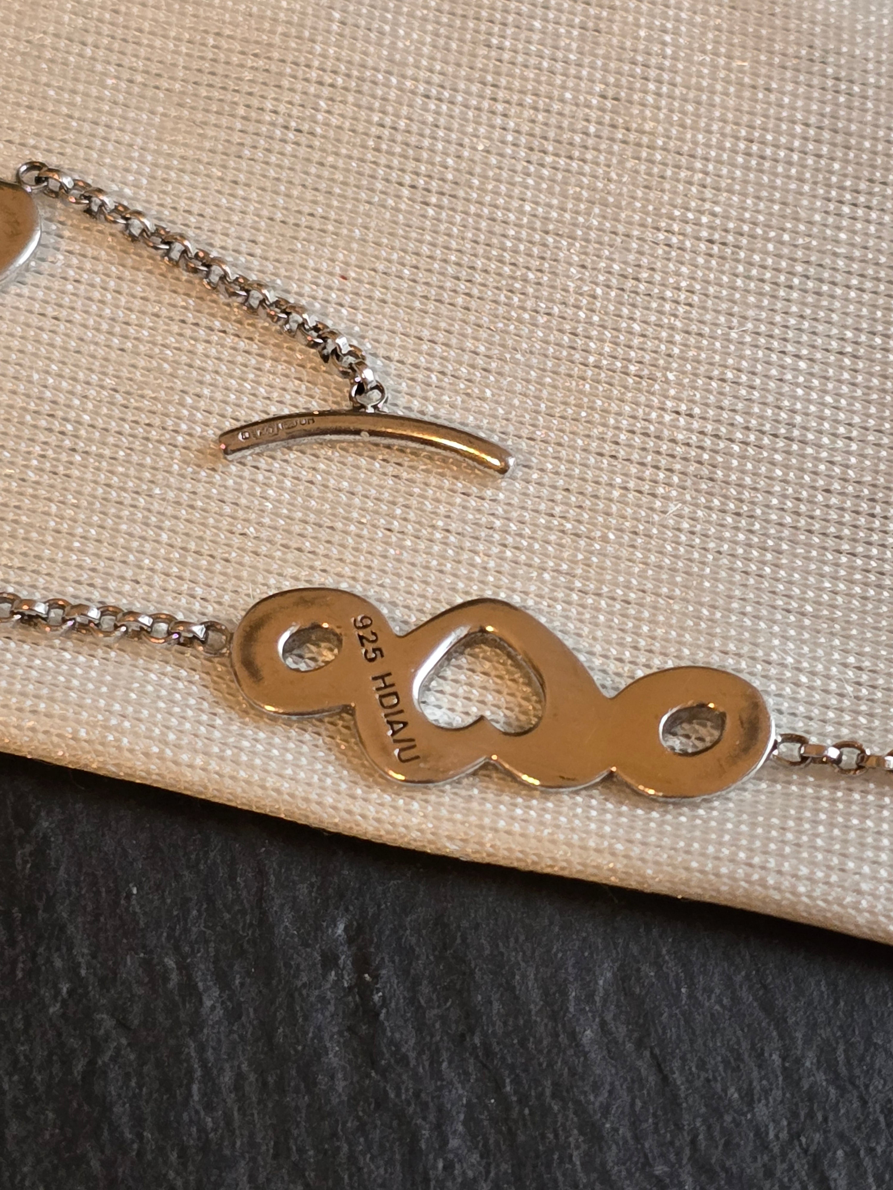 Hot Diamonds Sterling Silver Hearts & Circles Bracelet