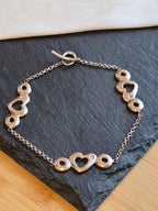 Hot Diamonds Sterling Silver Hearts & Circles Bracelet