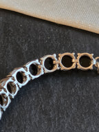 Sterling Silver Round Opal Triplet Tennis Bracelet