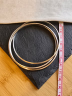 Sterling Silver Russian Triple Bangle 4mm Bands