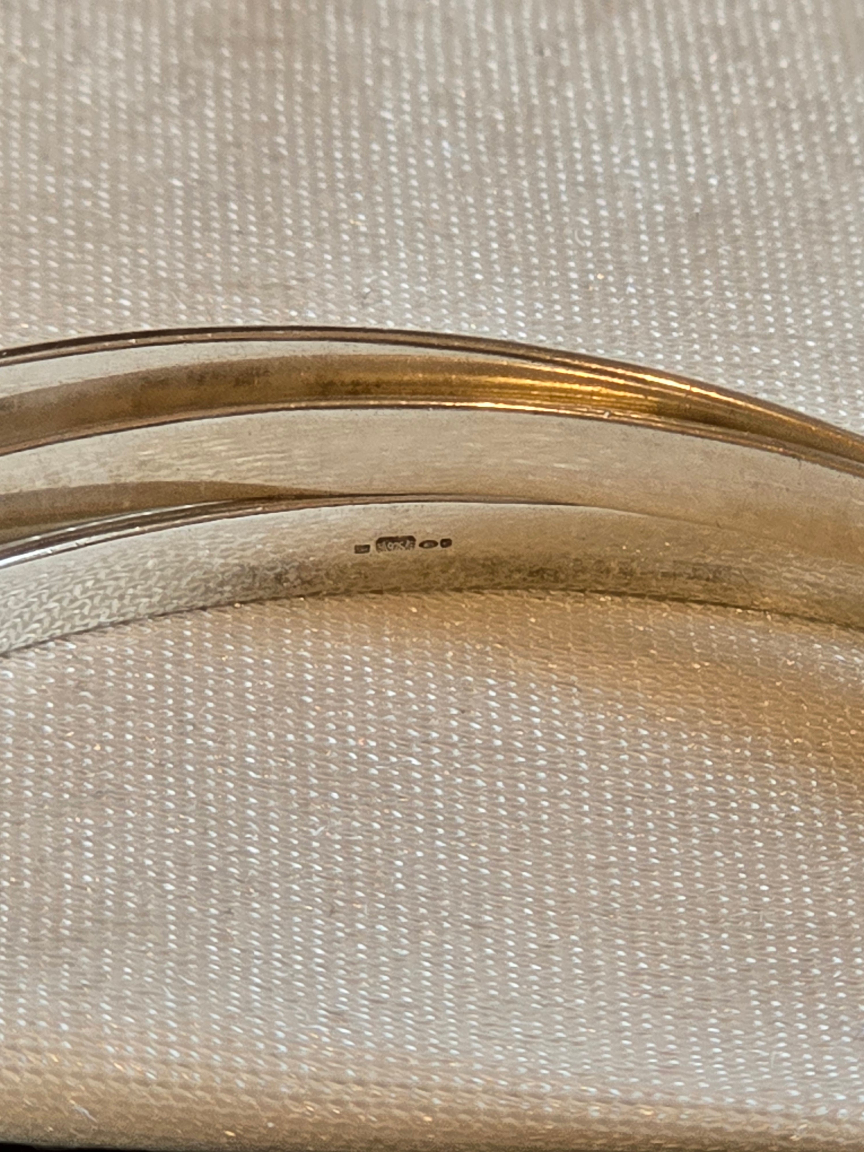 Sterling Silver Russian Triple Bangle 4mm Bands