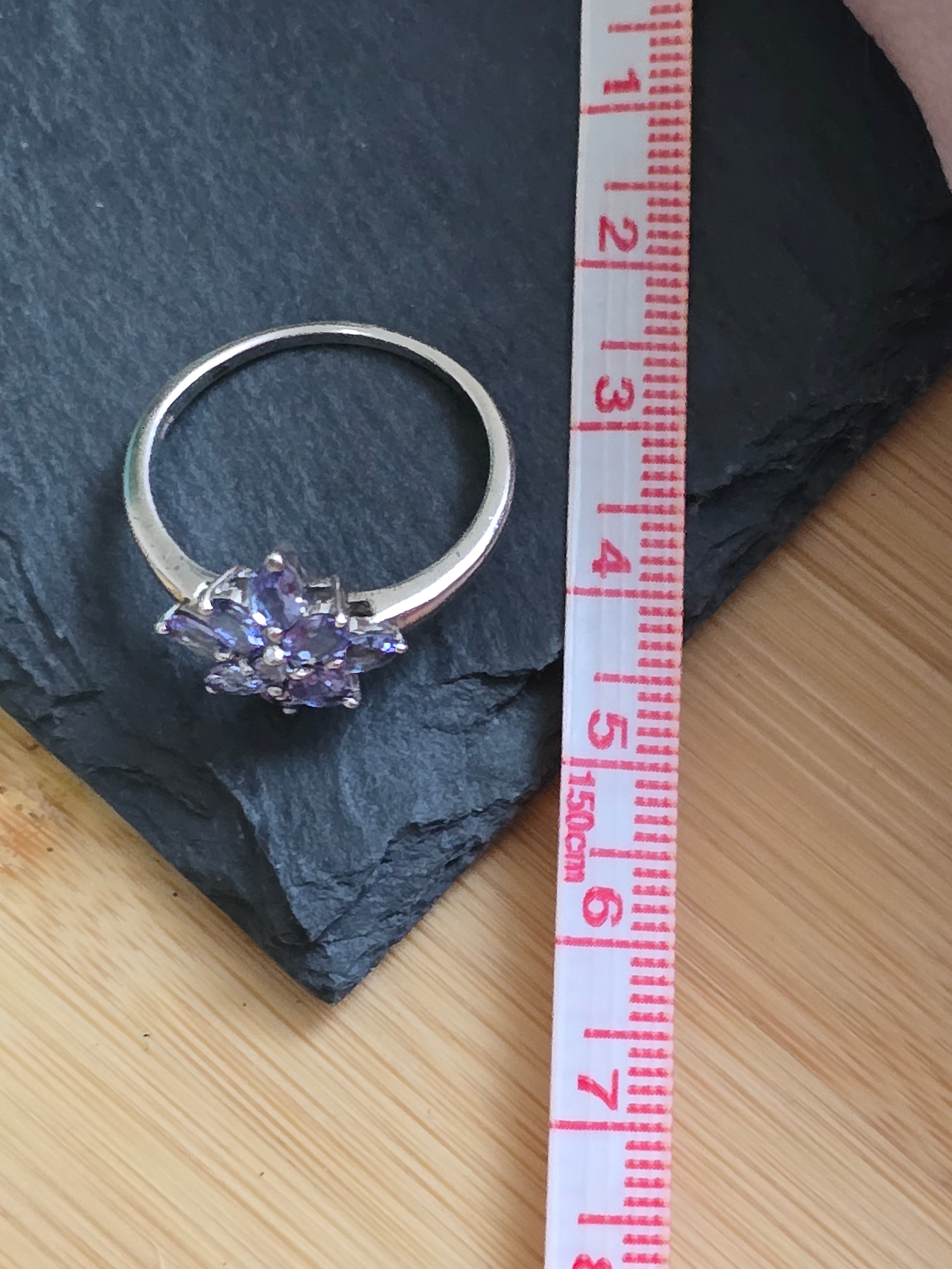Sterling Silver Tanzanite Gemstone Ring