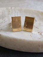 Vintage Classic Gold Tone Men's Cufflinks, Men's Accessories, Jewellery