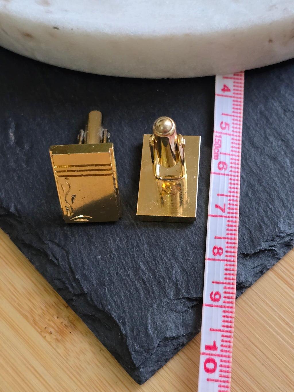 Vintage Classic Gold Tone Men's Cufflinks, Men's Accessories, Jewellery