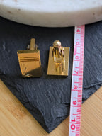 Vintage Classic Gold Tone Men's Cufflinks, Men's Accessories, Jewellery