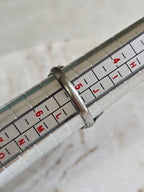 Antique Czech Pink Cabochon Glass Silver Tone Dress Ring