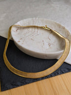 Vintage Classic & Elegant Gold Tone Choker, Vintage Costume Jewellery