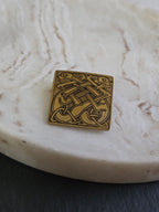 Vintage Zoomorphic Entwined Celtic Dog Brooch, Vintage Jewellery