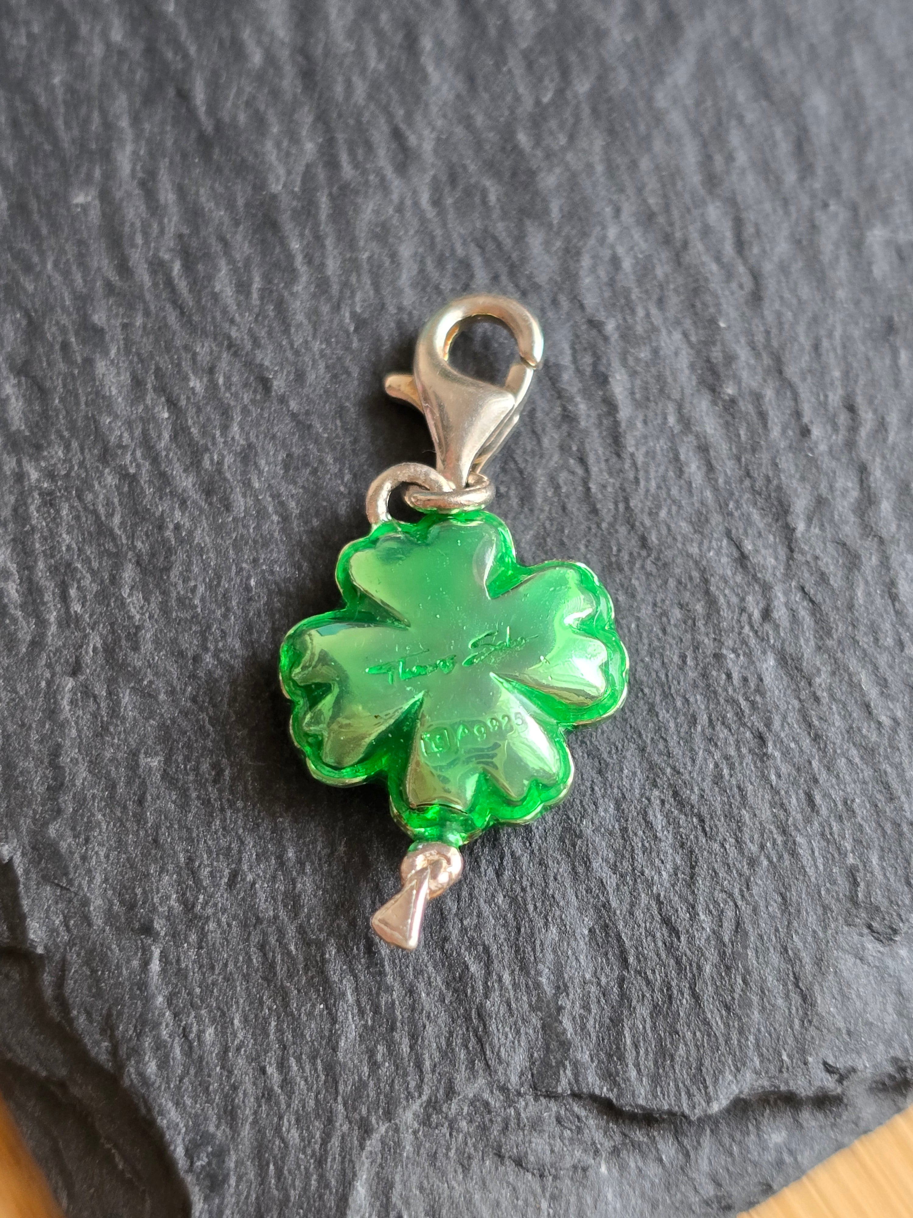 Thomas Sabo Enamel & Sterling Silver Clover Charm