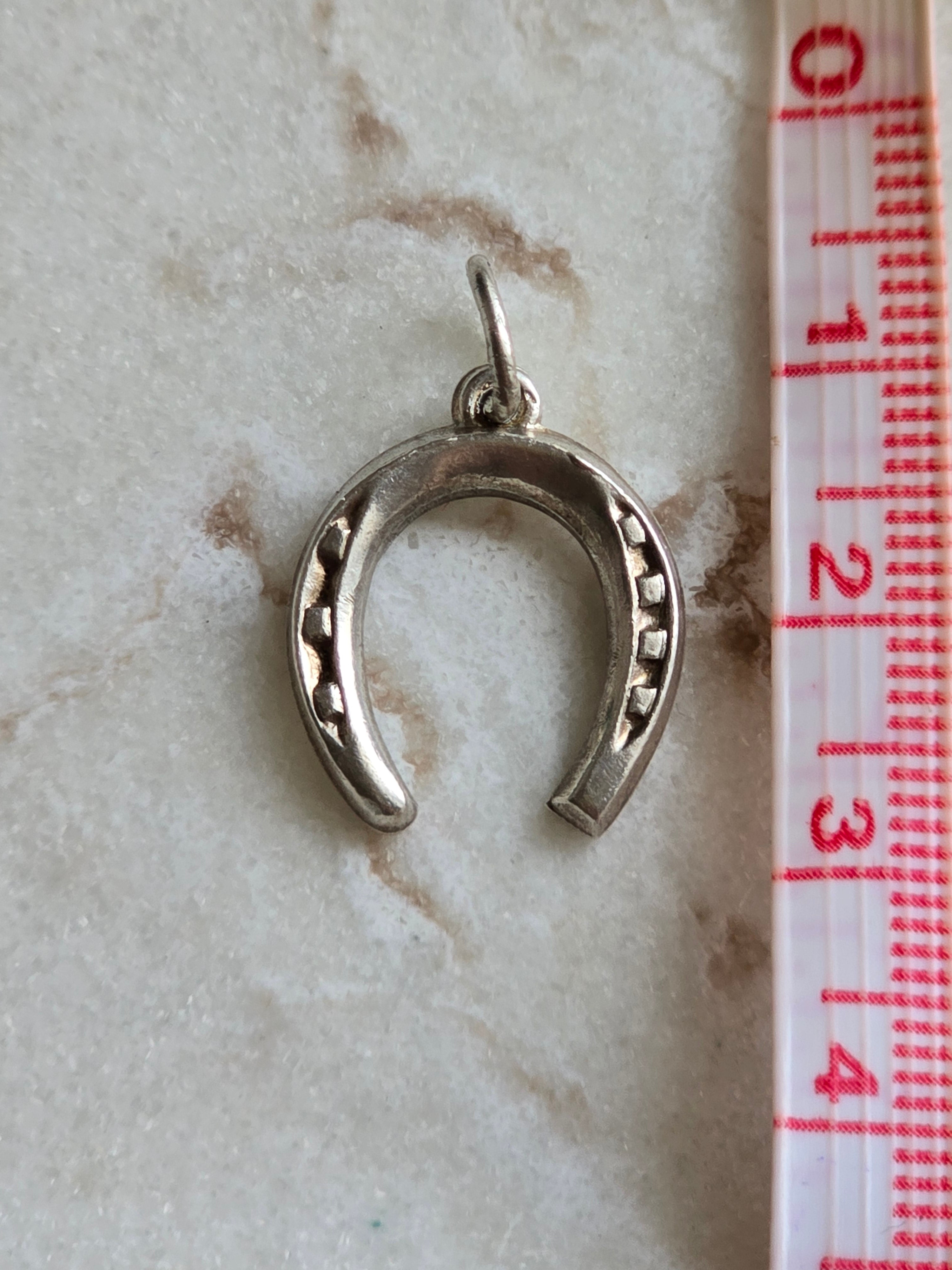 Vintage Sterling Silver Horse Shoe Charm