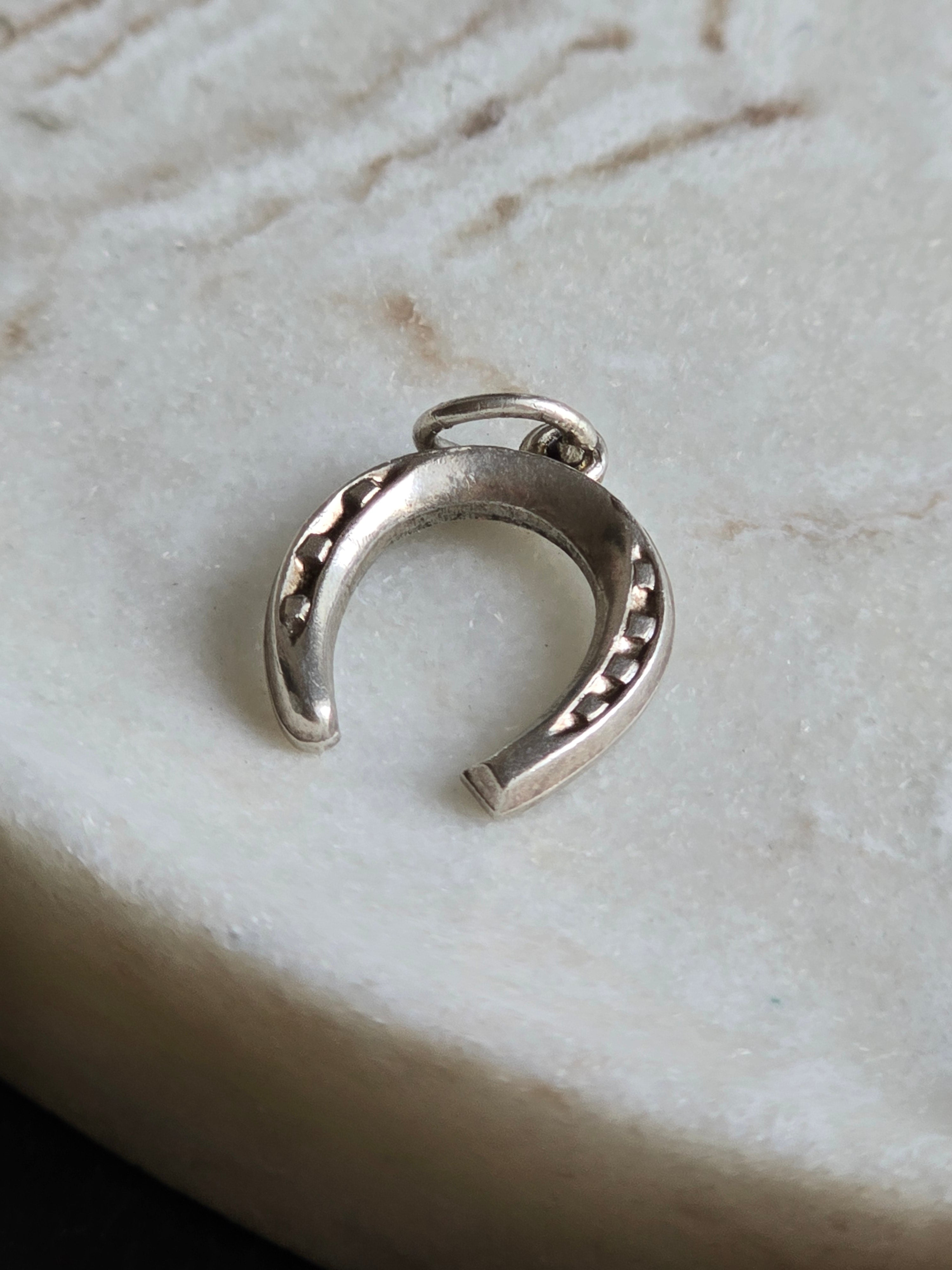 Vintage Sterling Silver Horse Shoe Charm