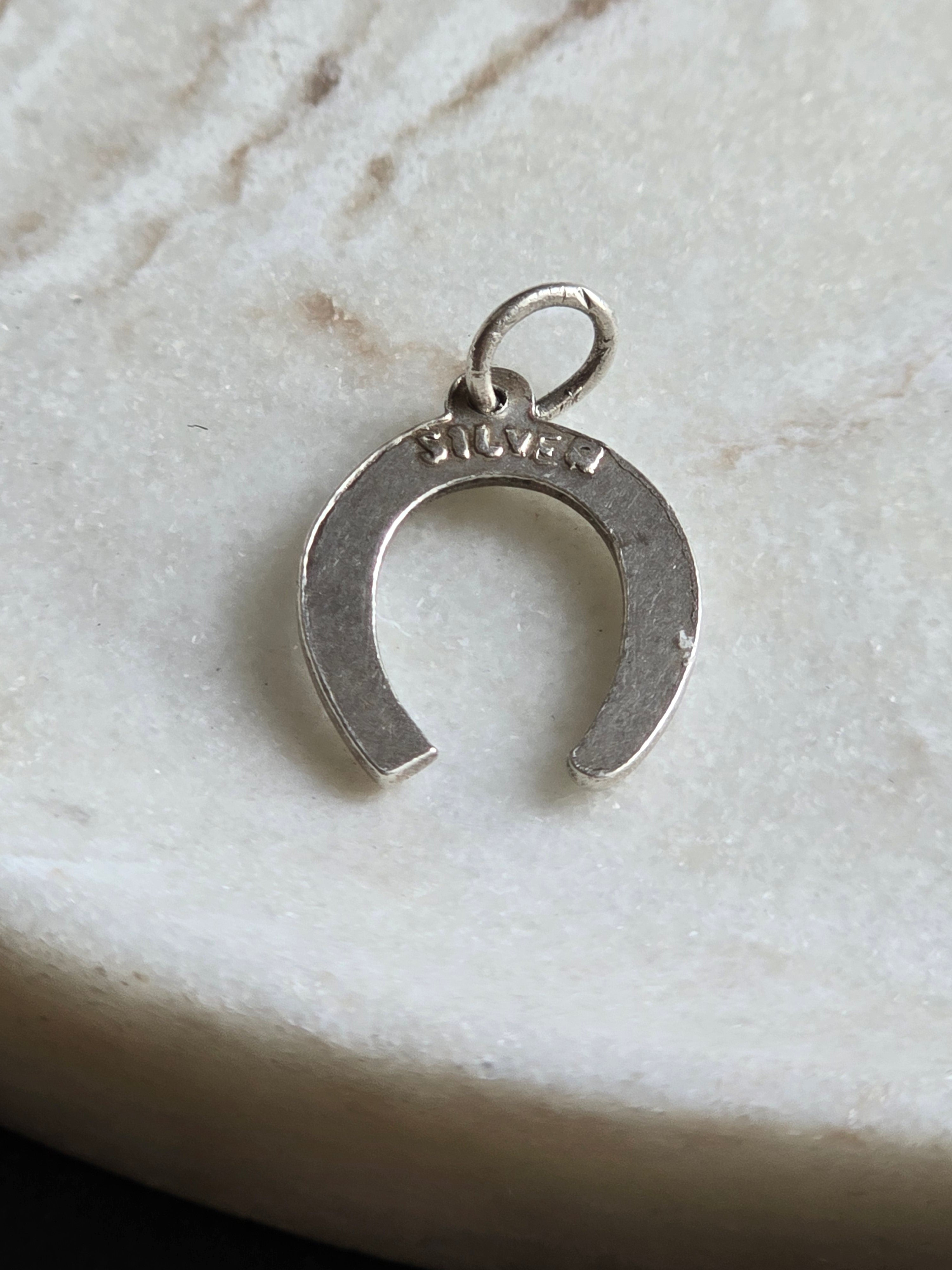 Vintage Sterling Silver Horse Shoe Charm