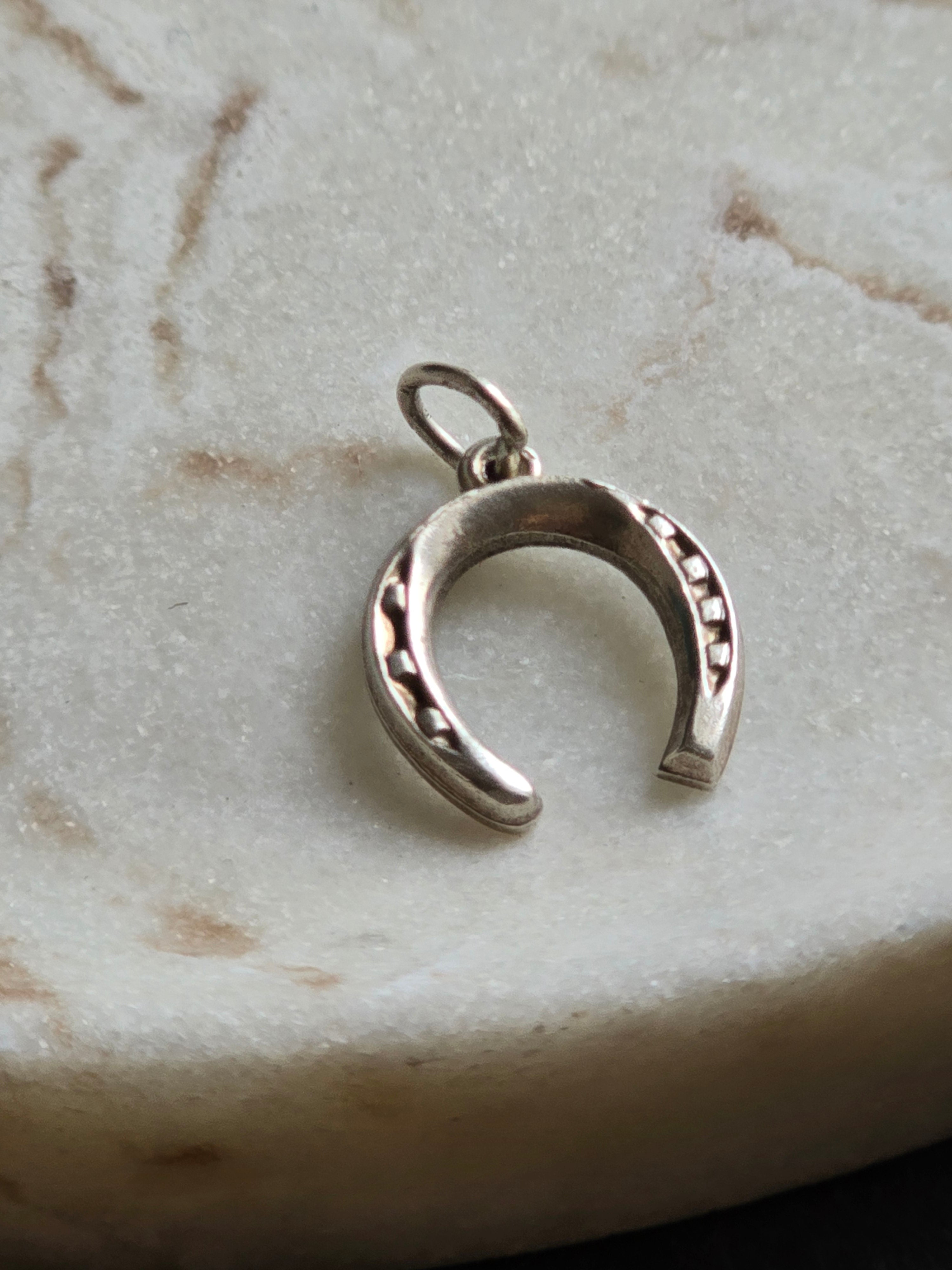 Vintage Sterling Silver Horse Shoe Charm