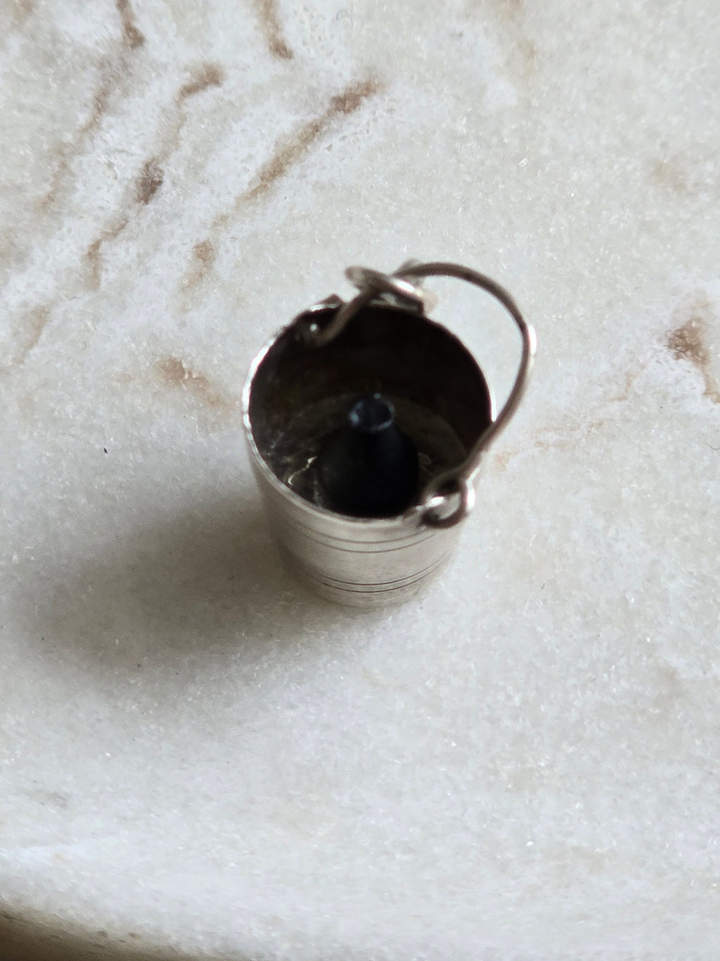 Vintage Sterling Silver Champagne Celebration Bucket Charm
