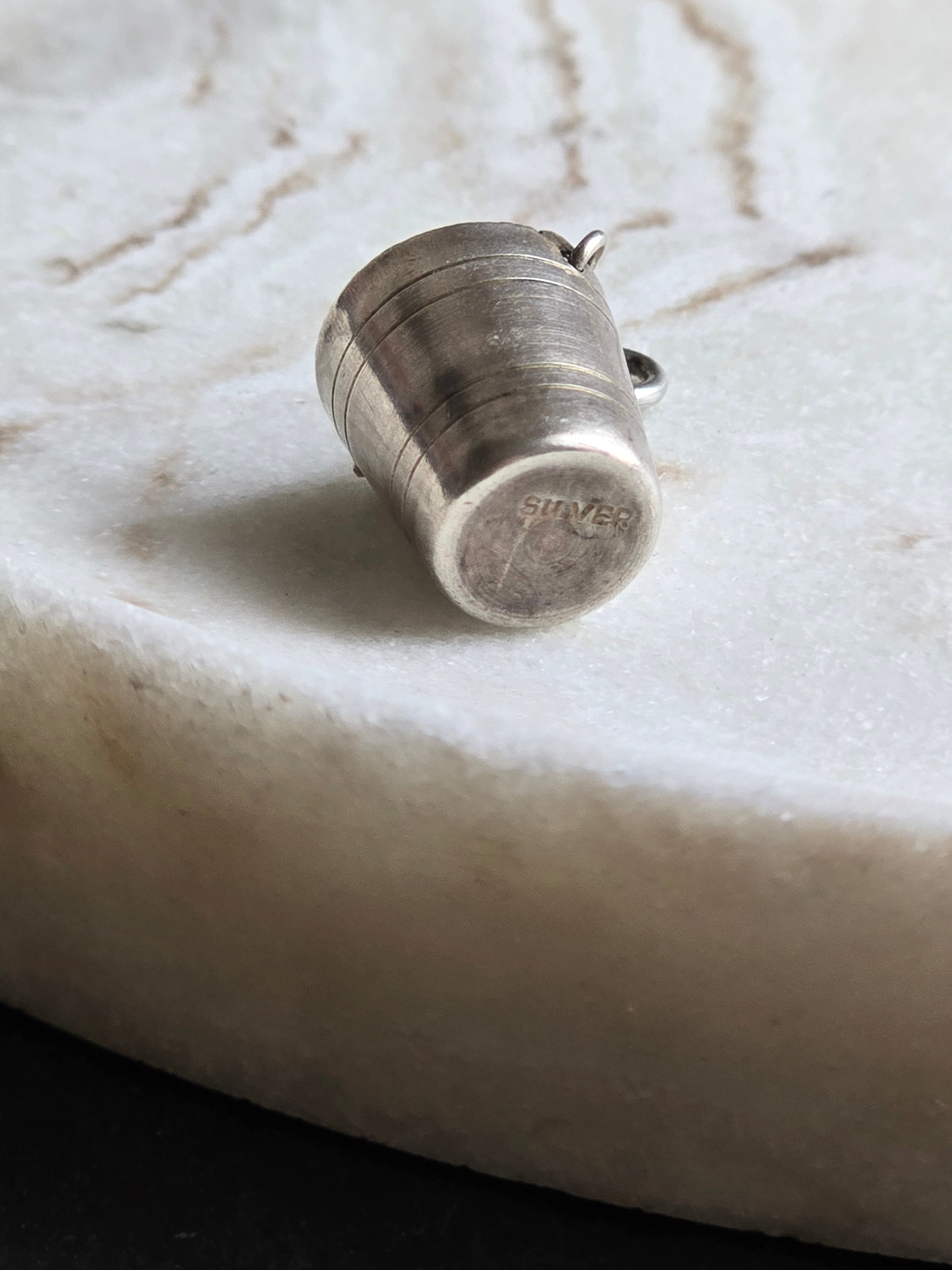 Vintage Sterling Silver Champagne Celebration Bucket Charm