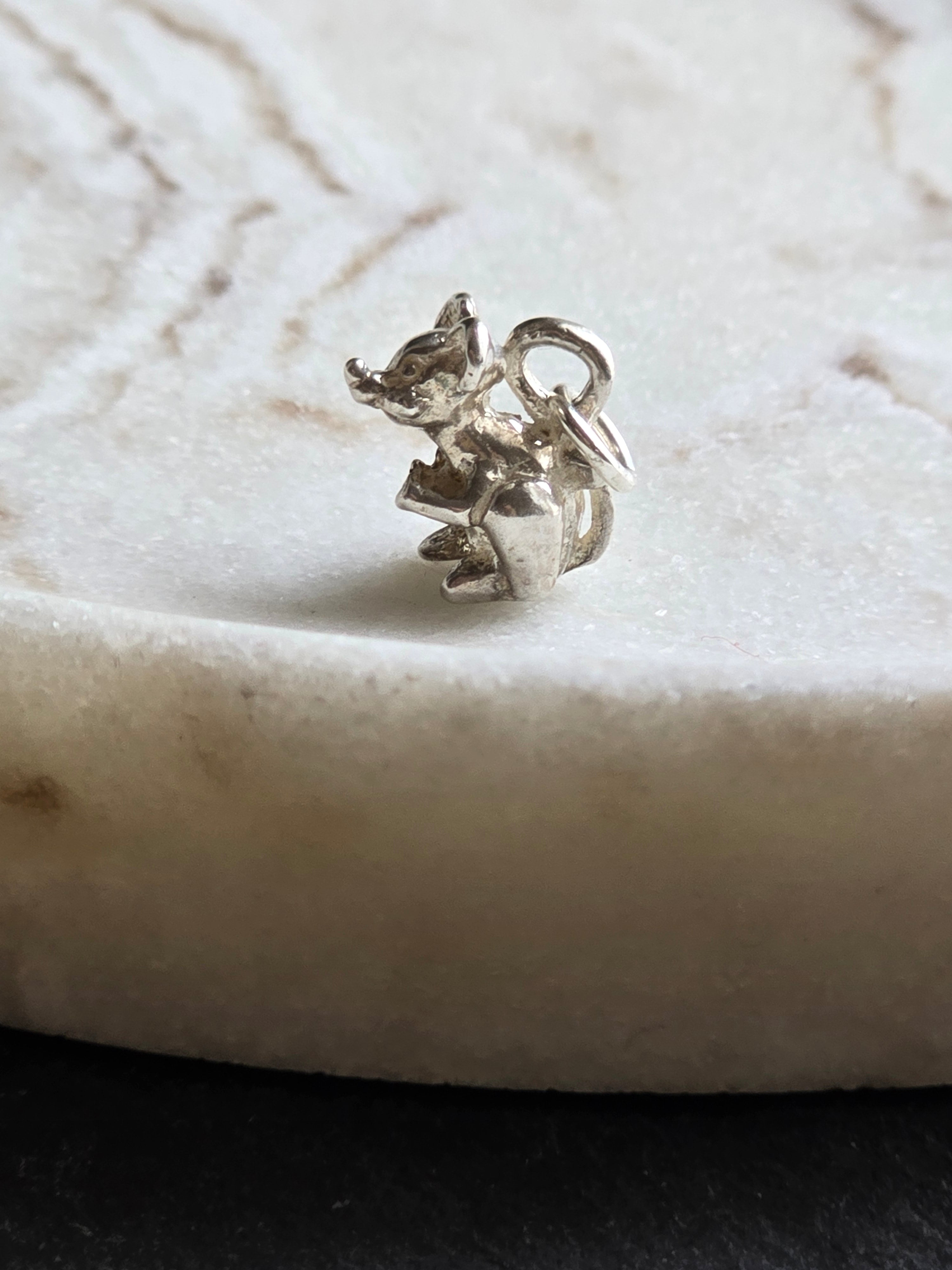 Vintage Sterling Silver Little Mouse Charm