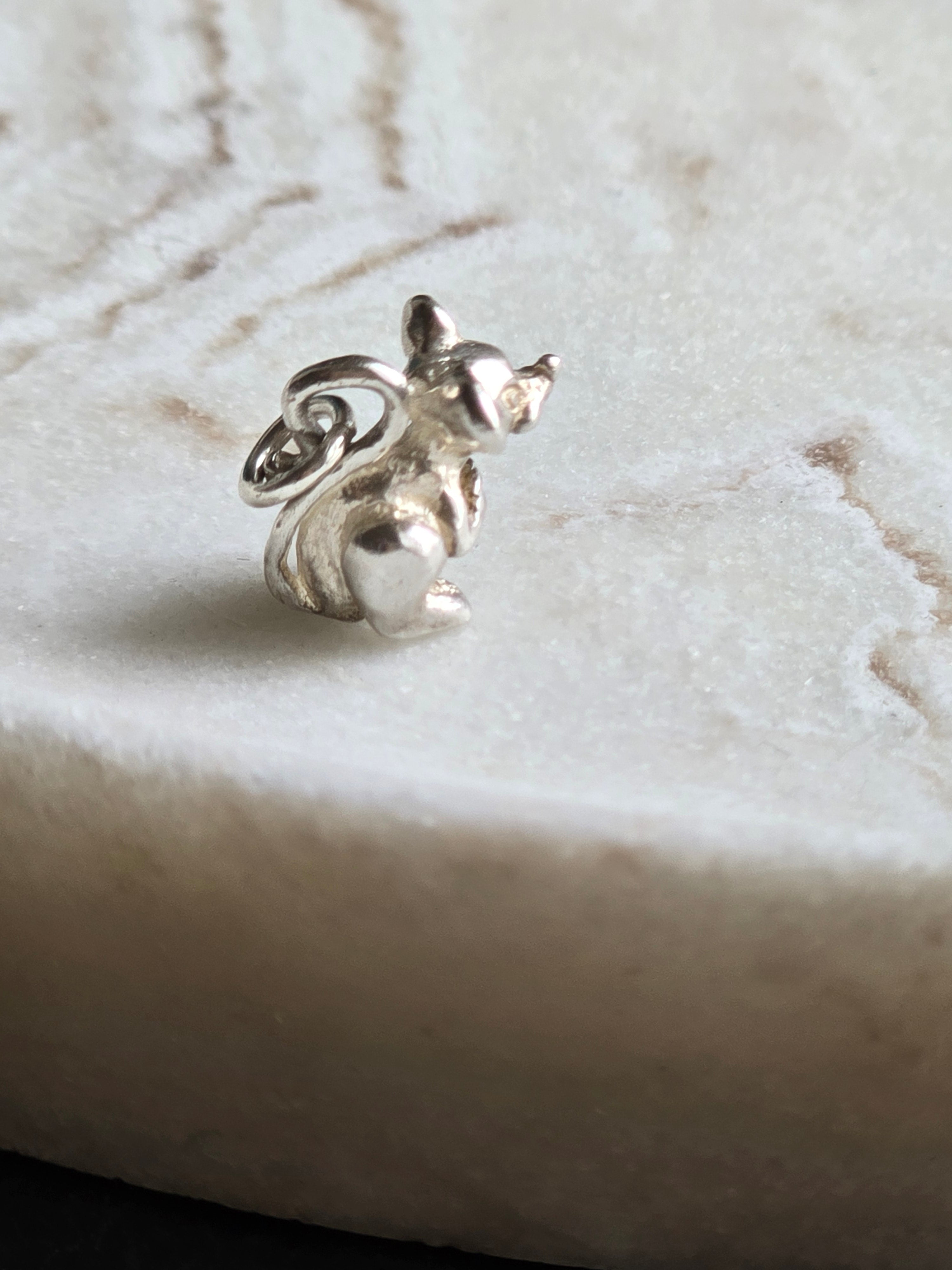 Vintage Sterling Silver Little Mouse Charm