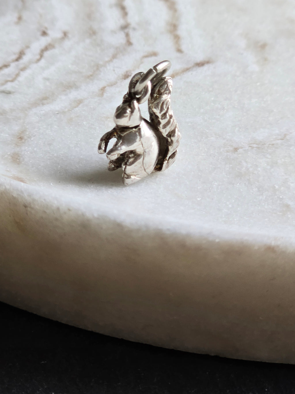 Vintage Sterling Silver Squirrel Articulated Moving Charm