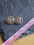 Sterling Silver Celtic Trinity Knot Stud Earrings