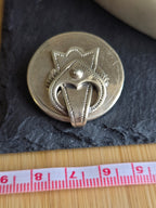 Vintage Sterling Silver Buckle Brooch, Classic Celtic Scottish Pin Lapel, Traditional Silver Jewellery