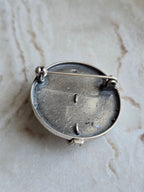 Vintage Sterling Silver Buckle Brooch, Classic Celtic Scottish Pin Lapel, Traditional Silver Jewellery