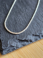 20 Inch Rope Chain Sterling Silver Made In Italy 925