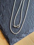 20 Inch Rope Chain Sterling Silver Made In Italy 925